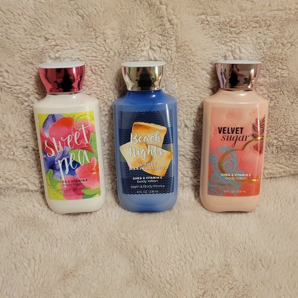 Three 8 fl oz. Body Lotions by Bath & Body Works - Picture 1 of 7